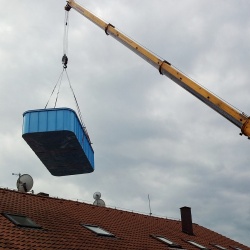 Fotogalerie - Instalace bazénů - Instalace plastového bazénu